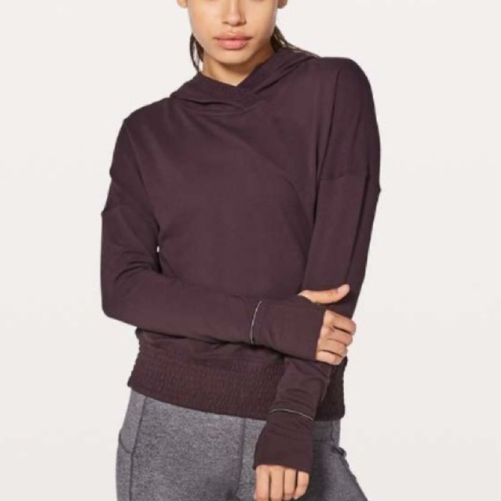 Lululemon Lead The Pack Hoodie Black Cherry